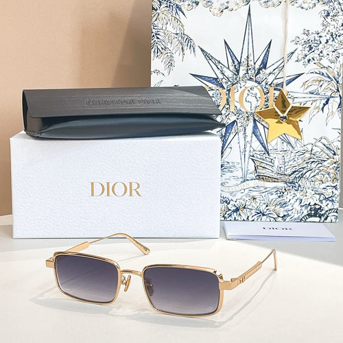 “Dior Signature S11” Square Metal Sunglasses