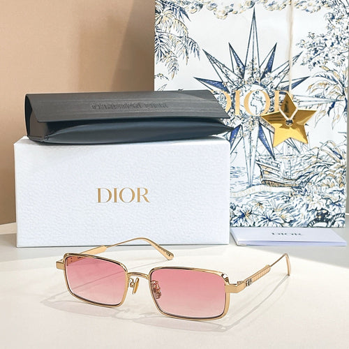 “Dior Signature S11” Square Metal Sunglasses