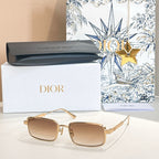 “Dior Signature S11” Square Metal Sunglasses