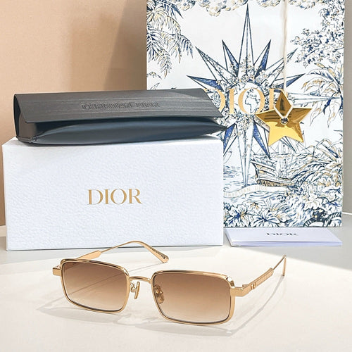 “Dior Signature S11” Square Metal Sunglasses
