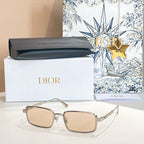 “Dior Signature S11” Square Metal Sunglasses