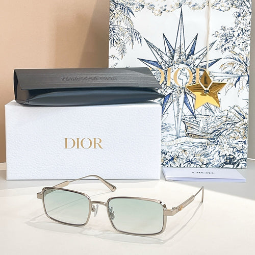 “Dior Signature S11” Square Metal Sunglasses