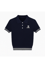 Chanel Cable-Knit Polo – Ivory Blanc Edition