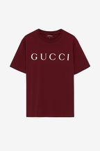 Gucci “Rosso Classico” Signature Logo Tee