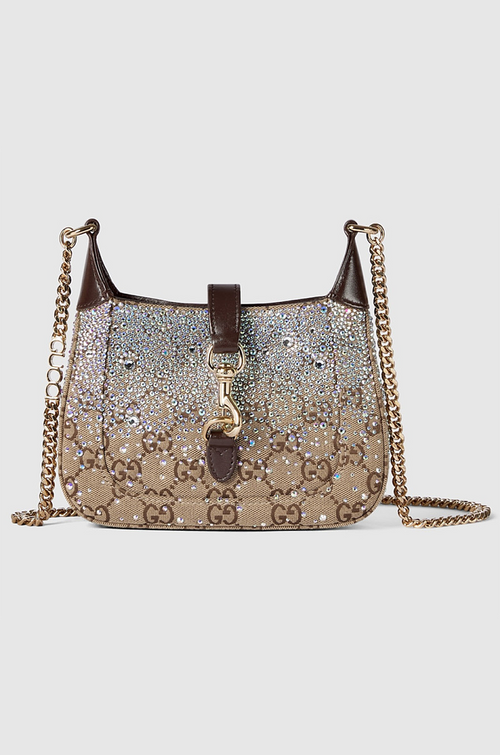 Gucci Crystal GG Jackie Mini Shoulder Bag