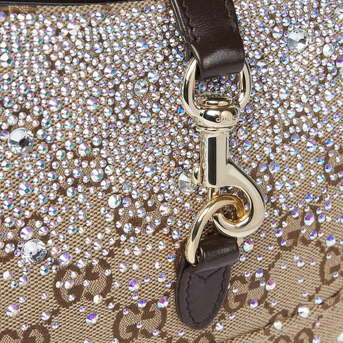 Gucci Crystal GG Jackie Mini Shoulder Bag