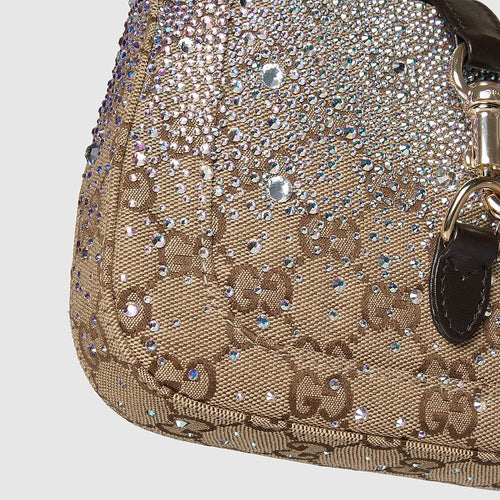 Gucci Crystal GG Jackie Mini Shoulder Bag