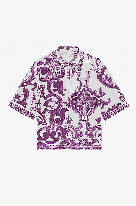 Dolce & Gabbana “Sicilia Tile” Majolica Box Shirt