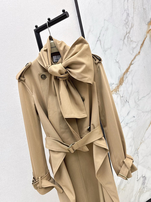 Burberry Heritage Bow-Detail Trench Coat
