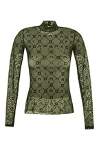 Marine Serre “Lunar Grid” Signature Mesh Top