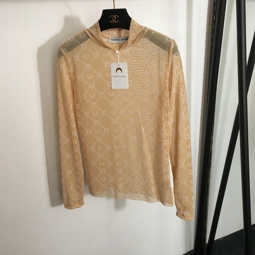 Marine Serre “Lunar Grid” Signature Mesh Top