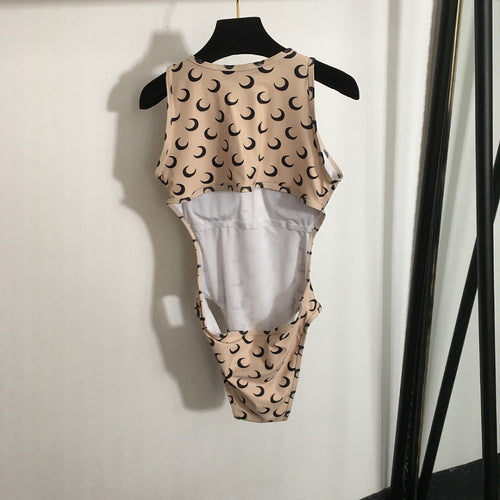 “Lunaris Contour” Crescent Cut-Out Swimsuit