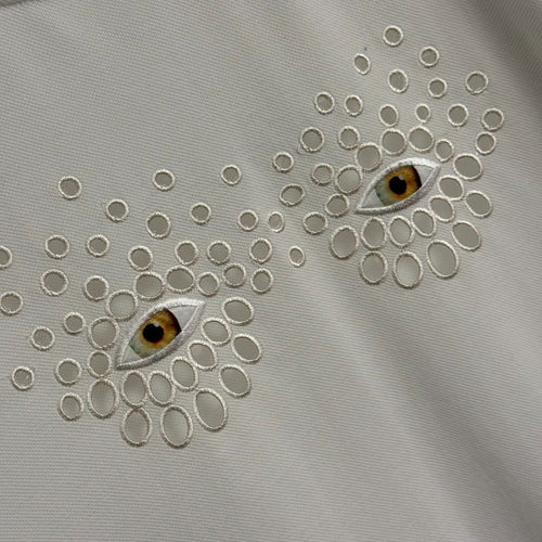 Schiaparelli “Les Yeux Dorés” Embroidered Eye Tee