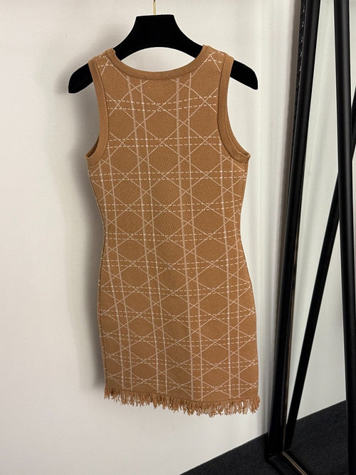 Dior “Cannage Élégance” Knit Mini Dress