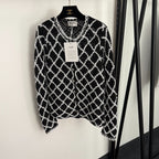 Chanel “Réseau Noir” Tweed Knit Cardigan
