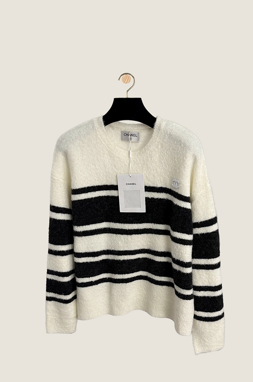 Chanel “Marinière d’Hiver” Striped Wool Sweater