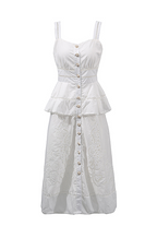 “Soleil de Jardin” Broderie Anglaise Midi Dress