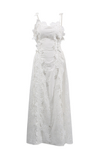 “Fleur de Lune” Embroidered Lace Maxi Dress