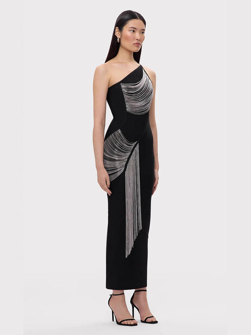 Sculptura Noire Chainfall Gown