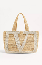 Valentino Garavani Viva Raffia Shopping Tote