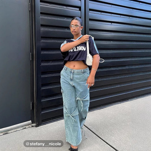 Paeis Oversized Denim Jeans