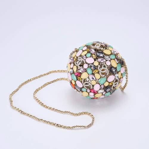 CHANEL “Sphère Bijoux Arc-En-Ciel” Jewel-Encrusted Minaudière