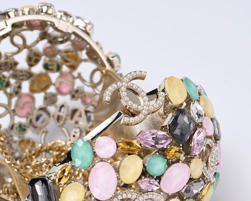 CHANEL “Sphère Bijoux Arc-En-Ciel” Jewel-Encrusted Minaudière