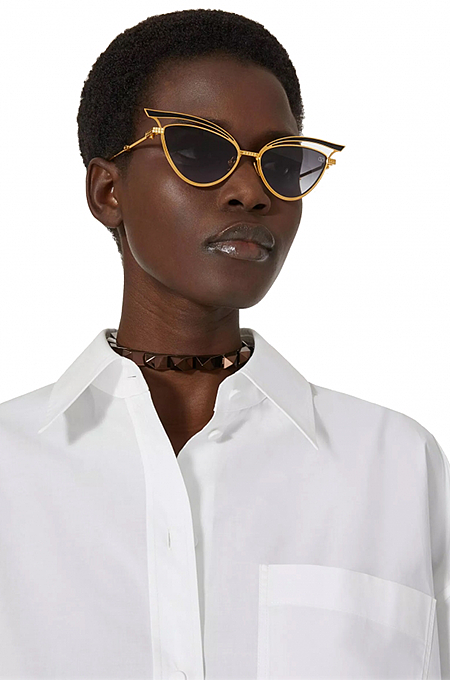 Valentino Garavani V-Cat Oversized Sunglasses