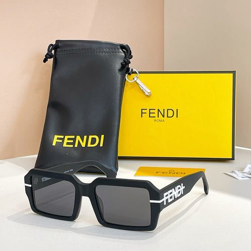 Fendi Roma Oversized Rectangular Sunglasses