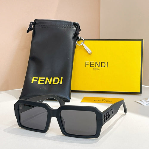 Fendi Roma Oversized Rectangular Sunglasses