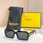 Fendi Roma Oversized Rectangular Sunglasses