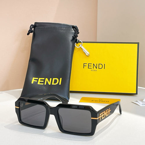 Fendi Roma Oversized Rectangular Sunglasses