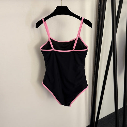 Chanel Crystal CC Trim One-Piece Swimsuit