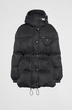 Prada Re-Nylon Puffer Jacket with Logo-Embellished Flap Pockets