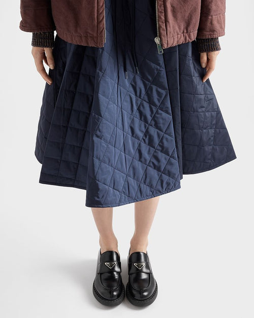 Prada “Cortina Quilted A-Line Technical Skirt