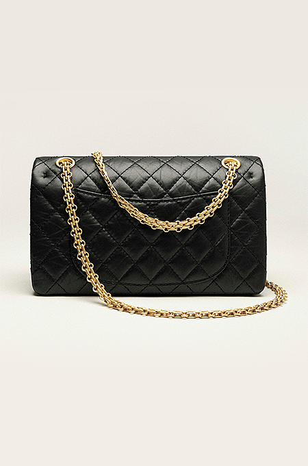 Chanel Classic 2.55 Reissue Flap Bag in Aged Calfskin with Gold-Tone Hardware