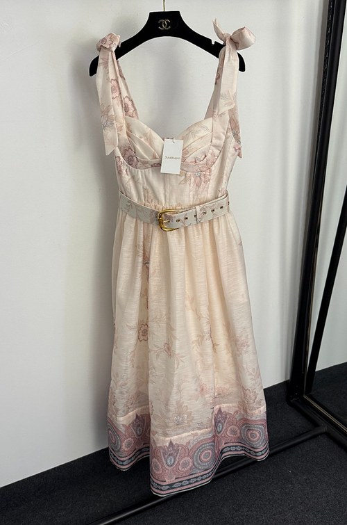Dolce & Gabbana – Rosa Sicilia Floral Midi Dress