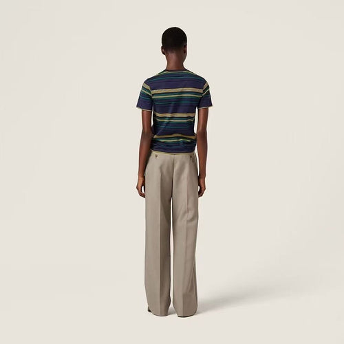 Miu Miu – Riviera Stripe Signature Tee