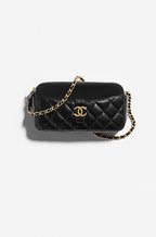Chanel Quilted Lambskin Mini Vanity Bag with Gold-Tone Hardware