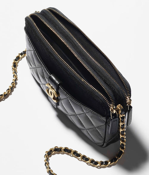 Chanel Quilted Lambskin Mini Vanity Bag with Gold-Tone Hardware