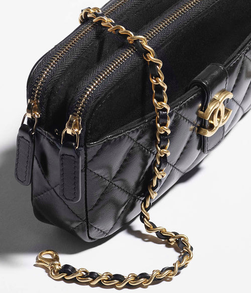 Chanel Quilted Lambskin Mini Vanity Bag with Gold-Tone Hardware