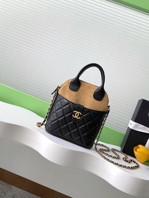 Chanel Quilted Lambskin Mini Vanity Bag with Gold-Tone Hardware