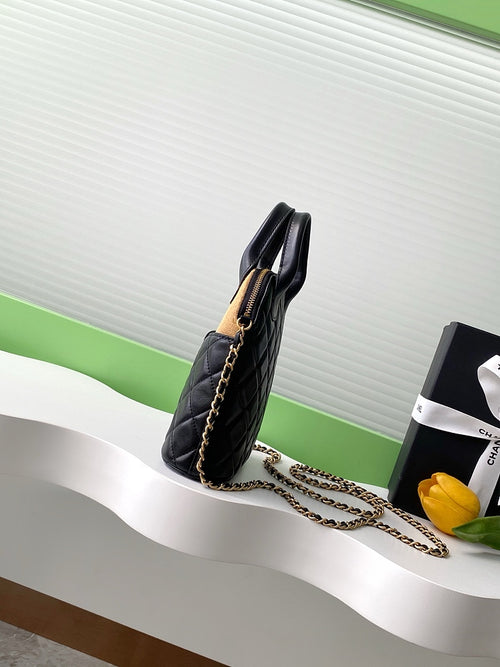 Chanel Quilted Lambskin Mini Vanity Bag with Gold-Tone Hardware