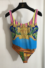 Versace Barocco Print One-Piece Swimsuit