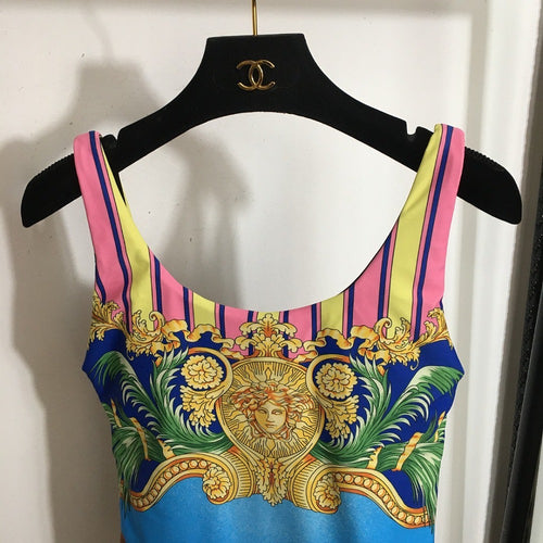 Versace Barocco Print One-Piece Swimsuit