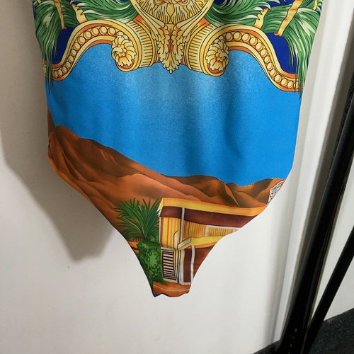 Versace Barocco Print One-Piece Swimsuit