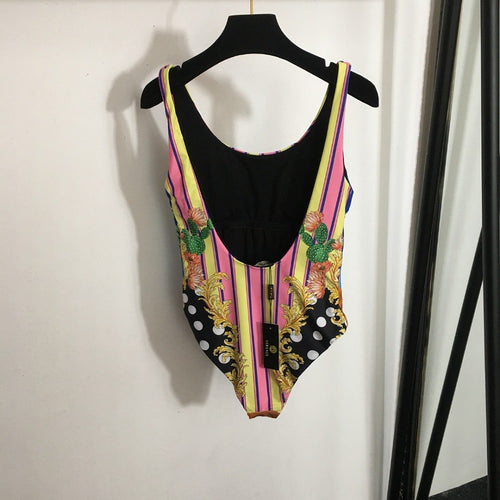 Versace Barocco Print One-Piece Swimsuit