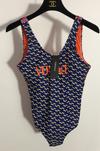 Versace Geo-Print Monogram One-Piece Swimsuit