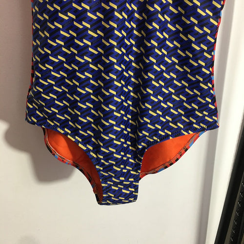 Versace Geo-Print Monogram One-Piece Swimsuit