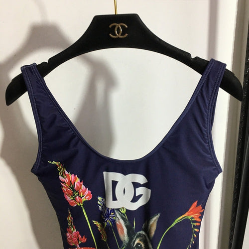 Dolce & Gabbana “Botanica Animale” One-Piece Swimsuit